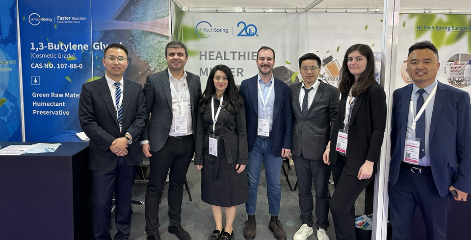 Hi-tech Spring brought polyol products to In-cosmetics Global 2023